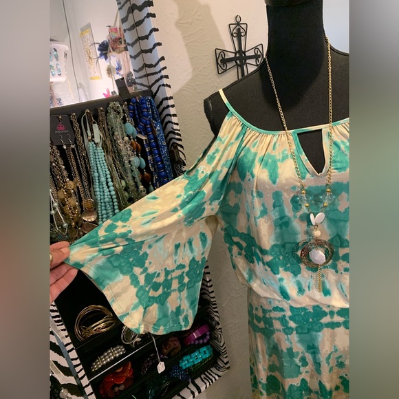 NEW Beautiful CeCi Palm Beach Maxi Dress (XS) - Picture 2 of 6